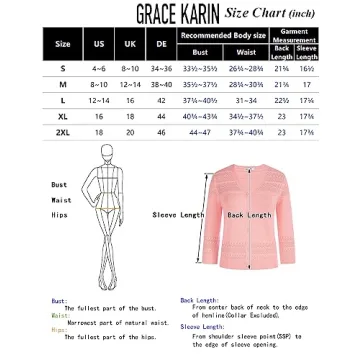 GRACE KARIN Women's Lightweight Cropped Cardigan in White