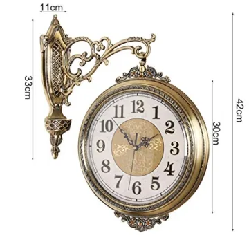 Double-Sided Outdoor Wall Clock for Unique Decor