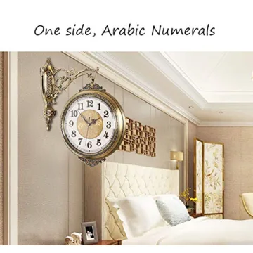 Double-Sided Outdoor Wall Clock for Unique Decor