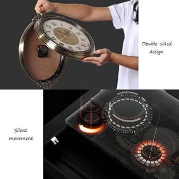 Double-Sided Outdoor Wall Clock for Unique Decor