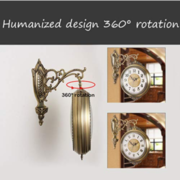 Double-Sided Outdoor Wall Clock for Unique Decor