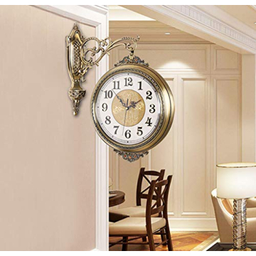 Double-Sided Outdoor Wall Clock for Unique Decor