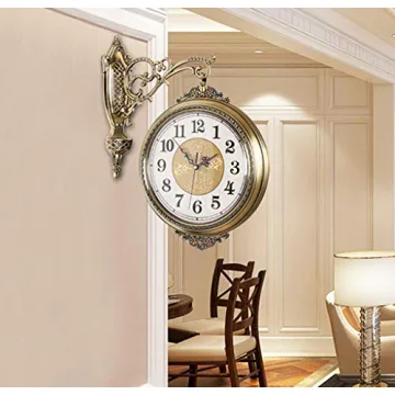 Double-Sided Outdoor Wall Clock for Unique Decor