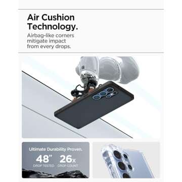 Spigen Ultra Hybrid Designed for Galaxy S25 Ultra Case (2025) [Anti-Yellowing], [Military-Grade Protection] - Frost Black