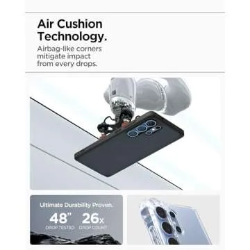 Spigen Ultra Hybrid Designed for Galaxy S25 Ultra Case (2025) [Anti-Yellowing], [Military-Grade Protection] - Frost Black