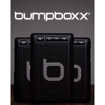 Bumpboxx Wireless Bluetooth Speaker | Clear | Retro Pager Beeper | Outdoor Portable Bluetooth Speaker | MP3 Player | LED Flashlight | Waterproof Speaker | Weighs 3.2oz (Renewed)