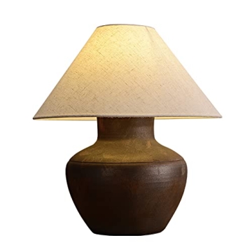 Farmhouse Ceramic Table Lamp Rustic Charm for Every Space