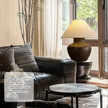 Farmhouse Ceramic Table Lamp Rustic Charm for Every Space