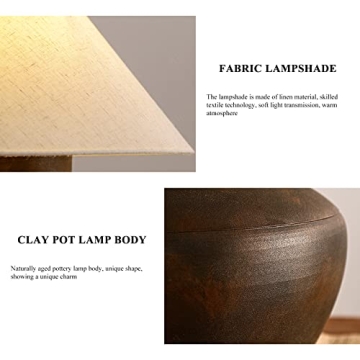 Farmhouse Ceramic Table Lamp Rustic Charm for Every Space