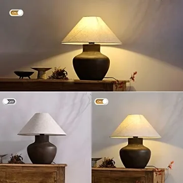 Farmhouse Ceramic Table Lamp Rustic Charm for Every Space