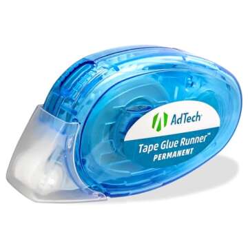 AdTech 5603 Permanent Crafter's Tape, 0.31" x 315", Pack of 4