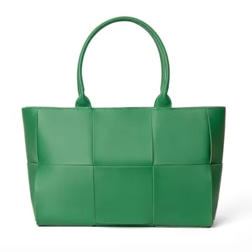 TFTOYC Woven Leather Tote Bag - Stylish Shoulder Bag for Women