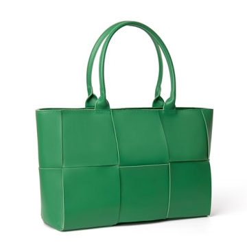 Stylish TFTOYC Woven Leather Tote Bag for Women