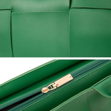 Stylish TFTOYC Woven Leather Tote Bag for Women