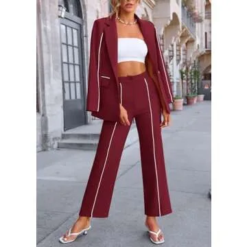 PRETTYGARDEN Women's Blazer Suit Set - Chic & Elegant Outfit