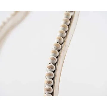 Mud Pie Wood Beaded Lantern Set for Stylish Home Decor