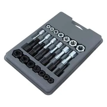 Lang Tools 2581 26-Piece Thread Restorer Tap and Die Set for Professionals and DIYers