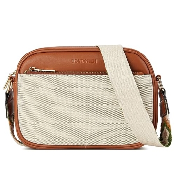 BOSTANTEN Vegan Leather Crossbody Bag Stylish Spacious