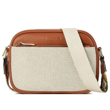 BOSTANTEN Vegan Leather Crossbody Bag Stylish Spacious