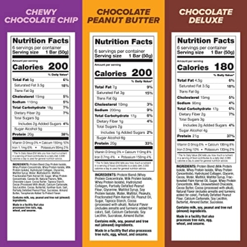 Chocolate Protein Bars Variety Pack - 18 Count