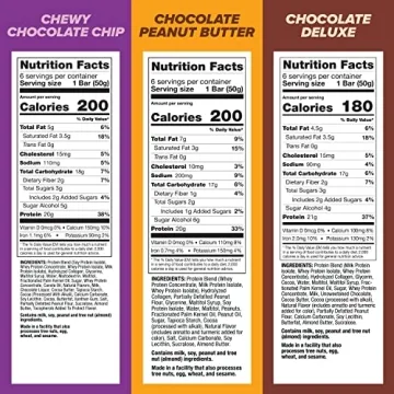 Chocolate Protein Bars Variety Pack - 18 Count