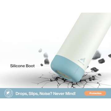 POWCAN 40 oz Insulated Water Bottle with 2-in-1 Straw and Spout Lid, Keep Cold 24H, Leak-Proof, BPA-Free, Double Wall Stainless Steel Water Bottle for Sports, Gym, Travel, and School (Be Free)