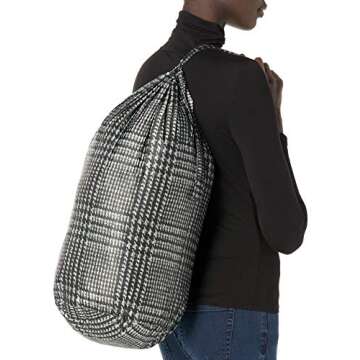 Norma Kamali Large Glenn Plaid Tweed Women's Coat