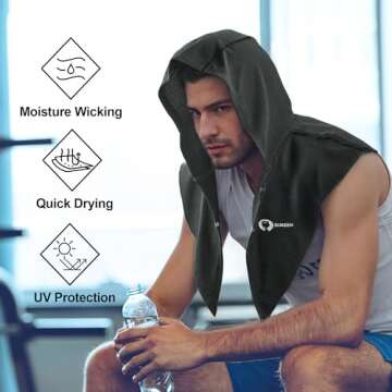 Sukeen Cooling Towels for Neck and Face 2 Pack - UV Protection