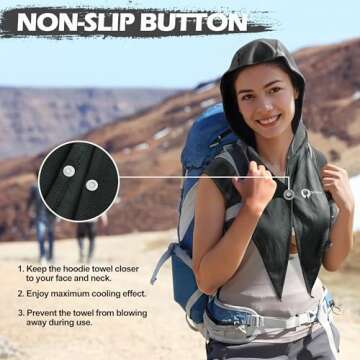 Sukeen Cooling Towels for Neck and Face 2 Pack - UV Protection