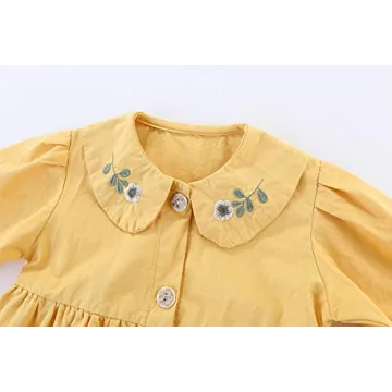 Mud Kingdom Long Sleeve Pink Dress for Girls Ages 2-8