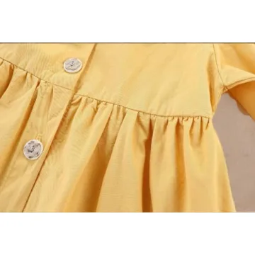 Mud Kingdom Long Sleeve Pink Dress for Girls Ages 2-8