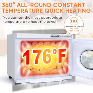 ROMECH 23L Hot Towel Warmer Cabinet for Spa and Home