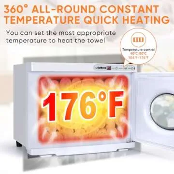 ROMECH 23L Hot Towel Warmer Cabinet for Spa and Home