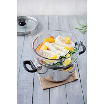 Pyrex Classic Cucina Steamer 20cm - Exceptional Borosilicate Glass Design