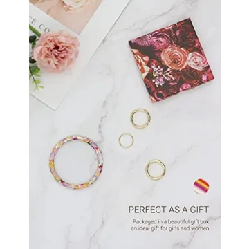 Mymazn Key Ring Bracelet Stylish Keychain for Women