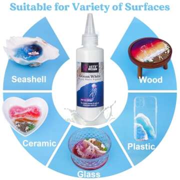 LET'S RESIN Ocean White Epoxy Pigment - Create Stunning Resin Art