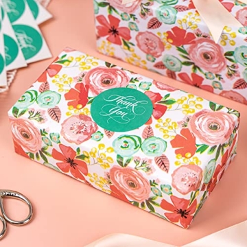 LeZakaa Floral Wrapping Tissue Paper Set for Events