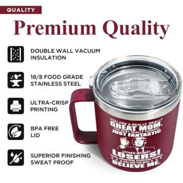 Gifts for Mom from Daughter, Son - Funny Mom Mug