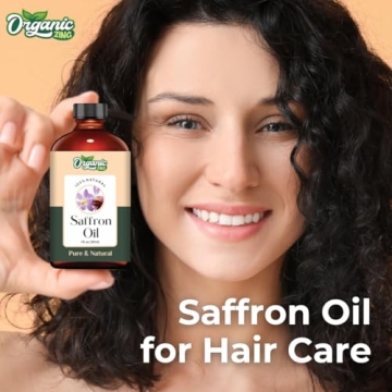 Organic Zing Saffron Oil | Pure Essential Oil for Skincare