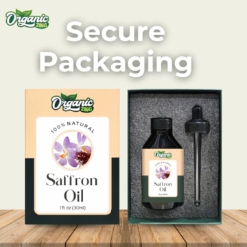 Organic Zing Saffron Oil | Pure Essential Oil for Skincare