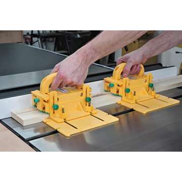 MICROJIG GRR-RIPPER GR-200 Advanced Adjustable Table Saw Pushblock, Yellow