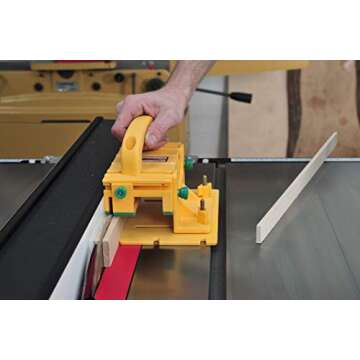 MICROJIG GRR-RIPPER GR-200 Advanced Adjustable Table Saw Pushblock, Yellow