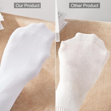 Comfortable COZYOFFI White Crew Socks for Women