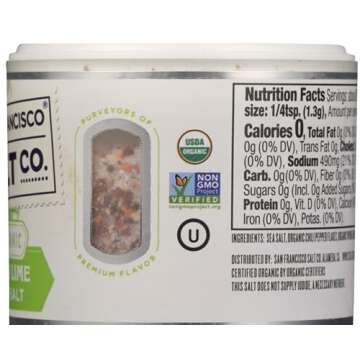 SAN FRANCISCO SALT CO Organic Chile Lime Sea Salt, 4 OZ