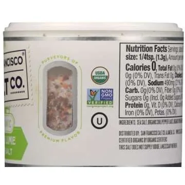 Organic Chile Lime Sea Salt by San Francisco Salt Co 4 OZ