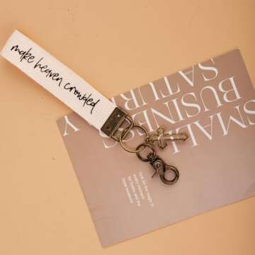 SANDOO Make Heaven Crowded Keychain - Inspirational Christian Gift for All