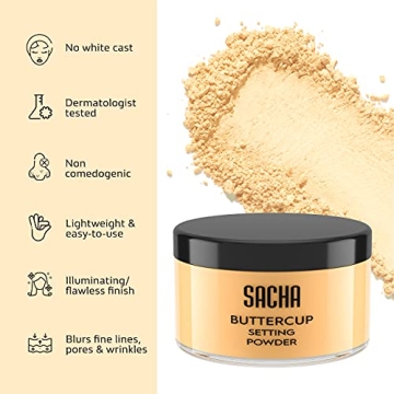 Sacha Buttercup Setting Powder for Oily Skin - 1.75 Oz