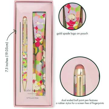 Stylish Kate Spade New York Floral Dot Stylus Pen
