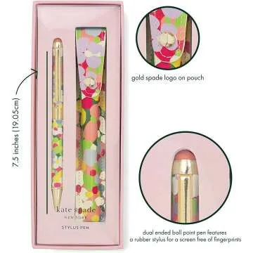 Stylish Kate Spade New York Floral Dot Stylus Pen
