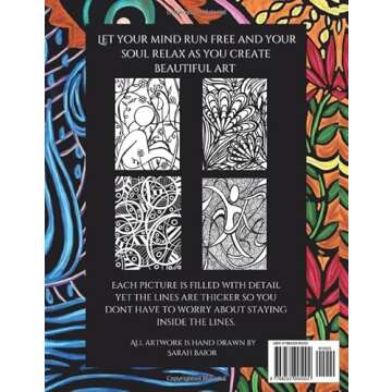 Hand Drawn Doodles, Coloring Book One: Creative, whimsical and abstract artwork for teens and adults...